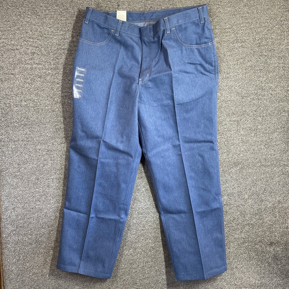 Towncraft Jeans Mens 40x29 Stretch Comfort Medium Blue Straight Leg